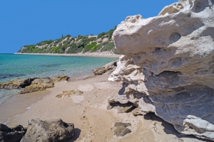 The famous beach at Halkidiki Peninsula, Greece